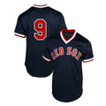 Boston Red Sox #9 Ted Williams 1990 Authentic Cooperstown Collection Batting Practice Jersey - Navy Blue Baseball Jerseys
