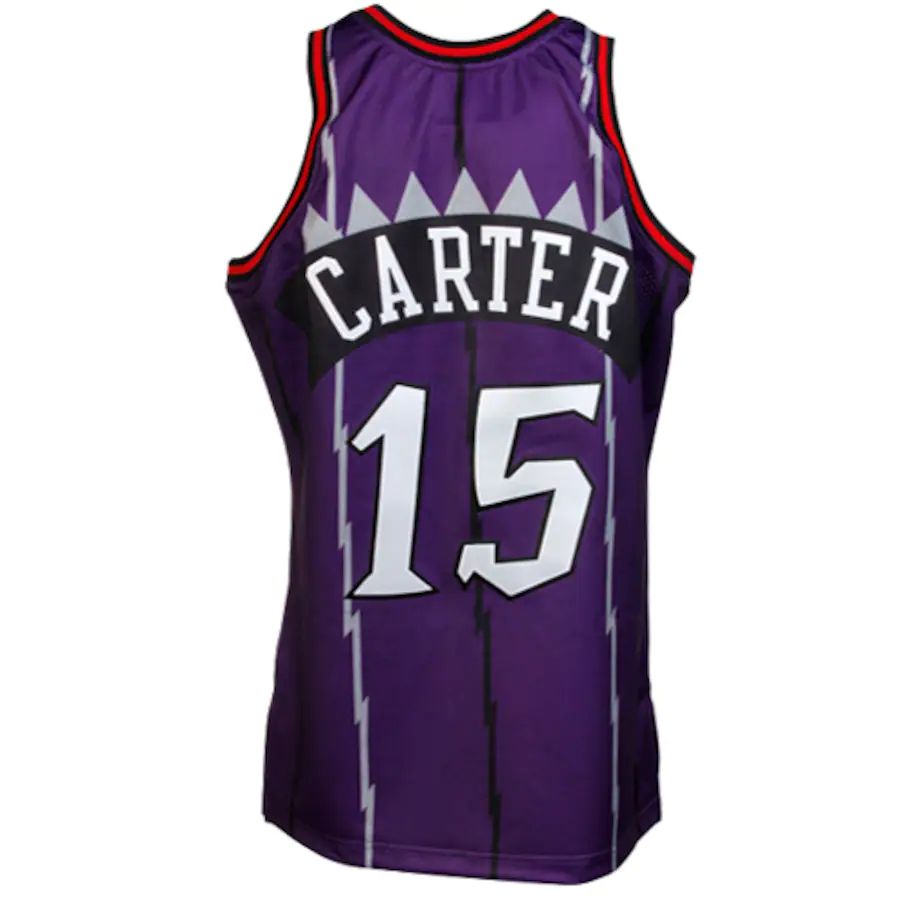T.Raptors #15 Vince Carter 1998-1999 Throwback Authentic Jersey Purple Stitched American Basketball Jersey