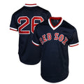 Boston Red Sox #26 Wade Boggs 1992 Authentic Cooperstown Collection Batting Practice Jersey - Navy Blue Baseball Jerseys