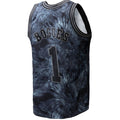 C.Hornets #1 Muggsy Bogues Unisex Hardwood Classics 1992-93 Tie-Dye Swingman Jersey Black Stitched American Basketball Jersey