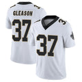NO.Saints #37 Steve Gleason Player Carbon White Home Game Football Jerseys