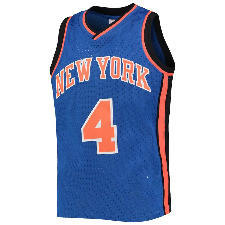 NY.Knicks #4 Nate Robinson  2005-06 Hardwood Classics Swingman Jersey  Blue Stitched American Basketball Jersey