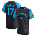 National League #17 Shohei Ohtani 2024 All-Star Game Elite Player Jersey - Navy Baseball Jerseys