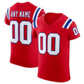 Custom NE.Patriots Red Scarlet Vapor F.U.S.E. Elite Jersey Stitched American Football Jerseys