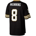 NO.Saints #8 Archie Manning Black Legacy Replica Jersey Stitched American Football Jersey