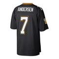 NO.Saints #7 Morten Andersen Black Retired Player Legacy Replica Jersey Stitched American Football Jerseys
