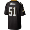 NO.Saints #51 Sam Mills Black 1987 Legacy Replica Jersey Stitched American Football Jerseys
