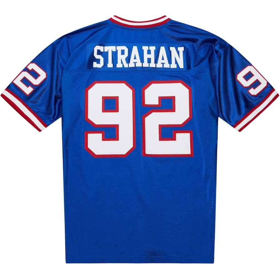 NY.Giants #92 Michael Strahan 1993 Authentic Throwback Retired Player Jersey - Royal Stitched American Football Jerseys