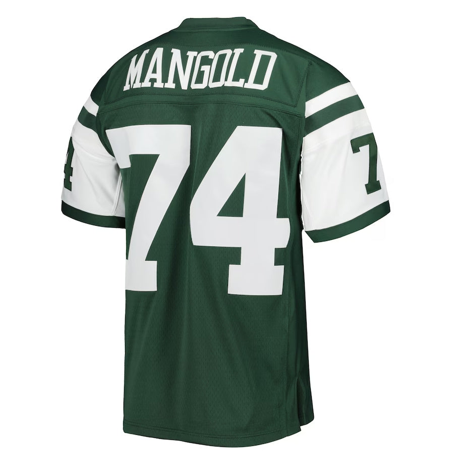 NY.Jets #74 Nick Mangold Legacy Replica Player Jersey - Green American Football Jerseys