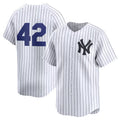 New York Yankees 2024 #42 Jackie Robinson Day Home Limited Jersey C White Stitches Baseball Jerseys