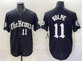 New York Yankees #11 Anthony Volpe Black 'Gothic Legacy Edition' Vapor Premier Limited Stitched Baseball Jersey