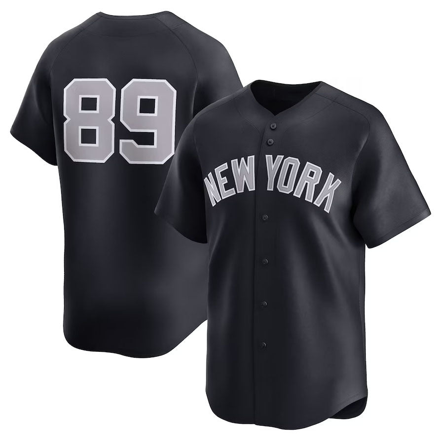 New York Yankees #89 Jasson Domnguez Alternate Limited Player Jersey - Navy Stitched Baseball Jersey
