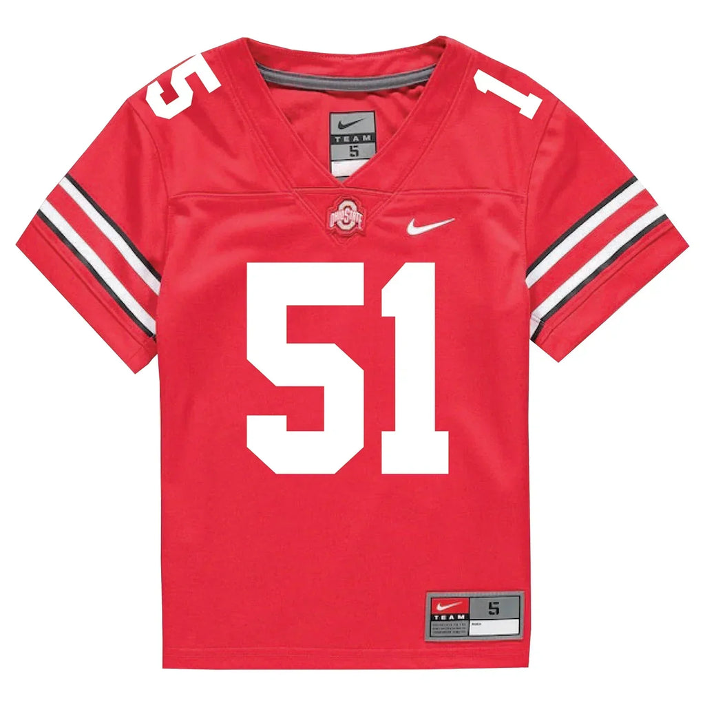 Luke Montgomery Ohio State Buckeyes Jersey  Red