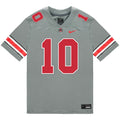 Julian Sayin Ohio State Buckeyes Jersey  Grey