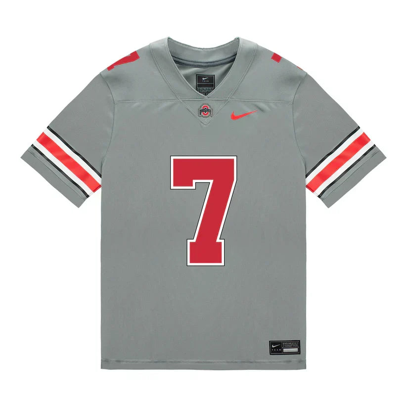 Jermaine Mathews Jr. Ohio State Buckeyes Jersey  Grey