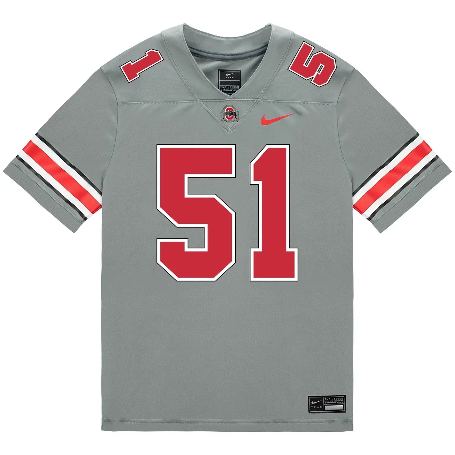 Luke Montgomery Ohio State Buckeyes Jersey  Grey