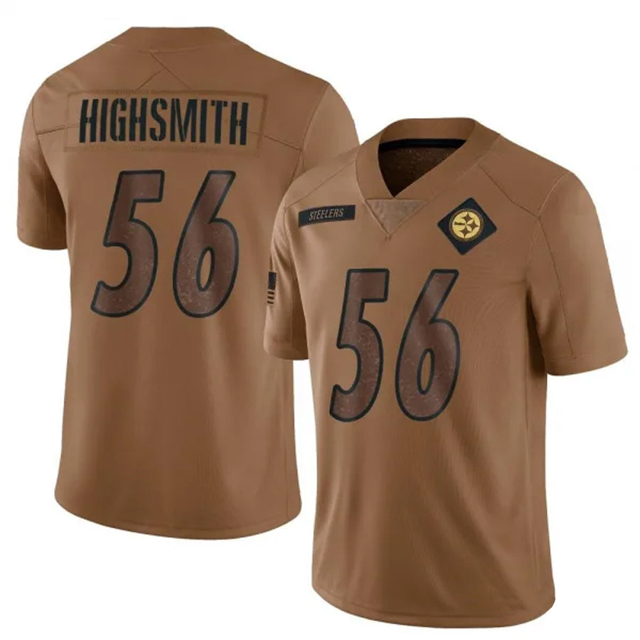 P.Steelers #56 Alex Highsmith Player Brown Salute To Service Limited Football Jerseys