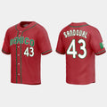#43 PATRICK SANDOVAL MEXICO BASEBALL 2023 WORLD BASEBALL CLASSIC REPLICA JERSEYC RED Stitches Baseball Jerseys