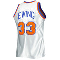 NY.Knicks #33 Patrick Ewing 1985-86 Hardwood Classics 75th Anniversary Swingman Jersey Platinum Stitched American Basketball Jersey