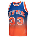 NY.Knicks #33 Patrick Ewing 1991-92 Hardwood Classics Fadeaway Swingman Player Jersey OrangeRoyal Stitched American Basketball Jersey