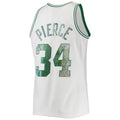 B.Celtics #34 Paul Pierce 1996-97 Hardwood Classics 75th Anniversary Diamond Swingman Jersey White Stitched American Basketball Jersey