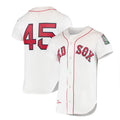 Boston Red Sox #45 Pedro Martinez 1999 Cooperstown Collection Home Authentic Jersey - White Baseball Jerseys
