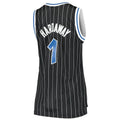 O.Magic #1 Penny Hardaway Women's Black 1994-95 Hardwood Classics Swingman Jersey Black Stitched American Basketball Jersey