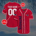 Personalized Custom NE.Patriots Baseball Jersey Short Sleeve Sports Jersey