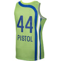 A.Hawks #44 Pete Maravich 1976-77 Hardwood Classics Swingman Jersey Green Stitched American Basketball Jersey