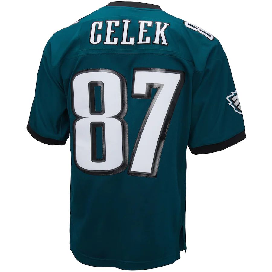 P.Eagles #87 Brent Celek Midnight Green 2009 Legacy Replica Jersey Stitched American Football Jerseys
