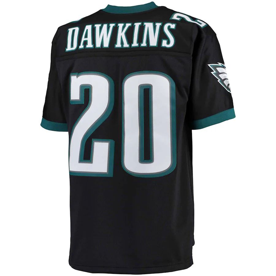 P.Eagles #20 Brian Dawkins Black Big & Tall 2004 Retired Player Replica Jersey Stitched American Football Jerseys
