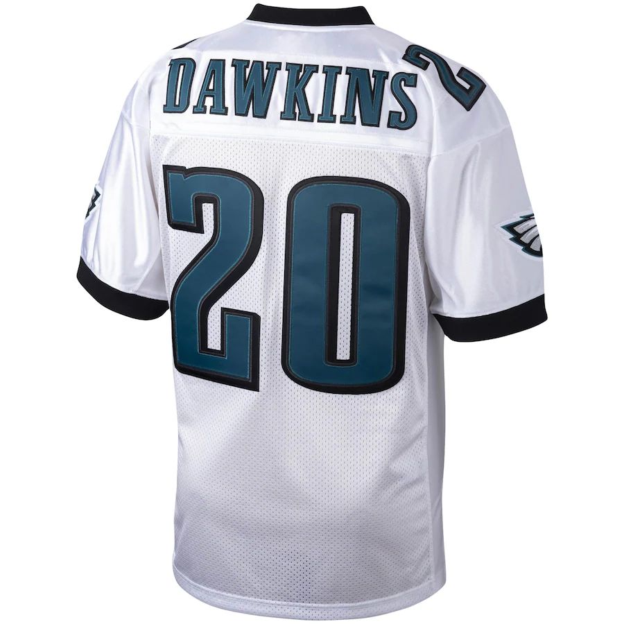 P.Eagles #20 Brian Dawkins White 2004 Authentic Throwback Retired Player Jersey Stitched American Football Jerseys