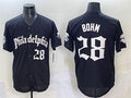 Philadelphia Phillies #28 Alec Bohm Black Gothic Vapor Limited Stitched Baseball Jersey