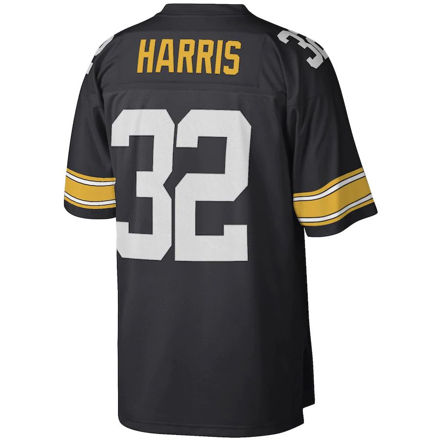 P.Steelers #32 Franco Harris Black Legacy Replica Jersey Stitched American Football Jerseys