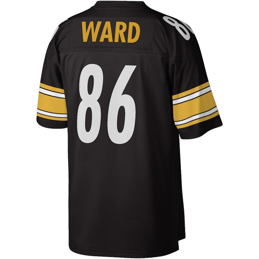 P.Steelers #86 Hines Ward Black Legacy Replica Jersey Stitched American Football Jerseys