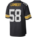 P.Steelers #58 Jack Lambert Black Legacy Replica Jersey Stitched American Football Jerseys