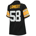 P.Steelers #58 Jack Lambert Black Legacy Replica Player Jersey Stitched American Football Jerseys