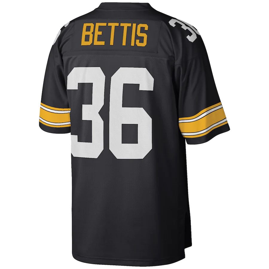 P.Steelers #36 Jerome Bettis Black Big & Tall 1996 Retired Player Replica Jersey Stitched American Football Jerseys
