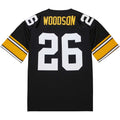 P.Steelers #26 Rod Woodson 1988 Authentic Throwback Retired Player Jersey - Black Stitched American Football Jerseys