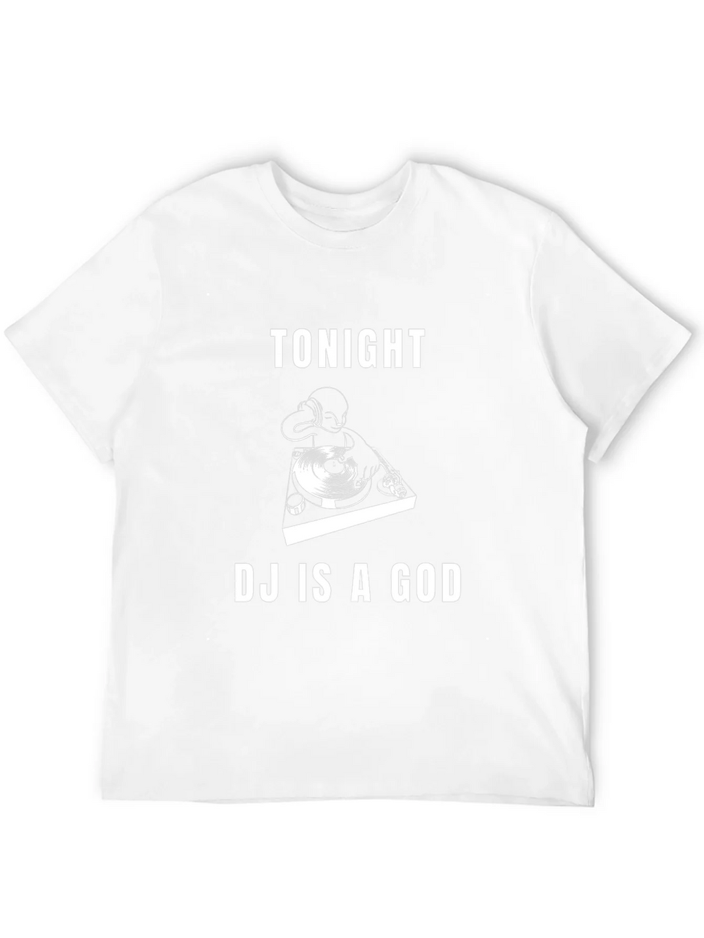 Tonight DJ Is A God Black Graphic Tee