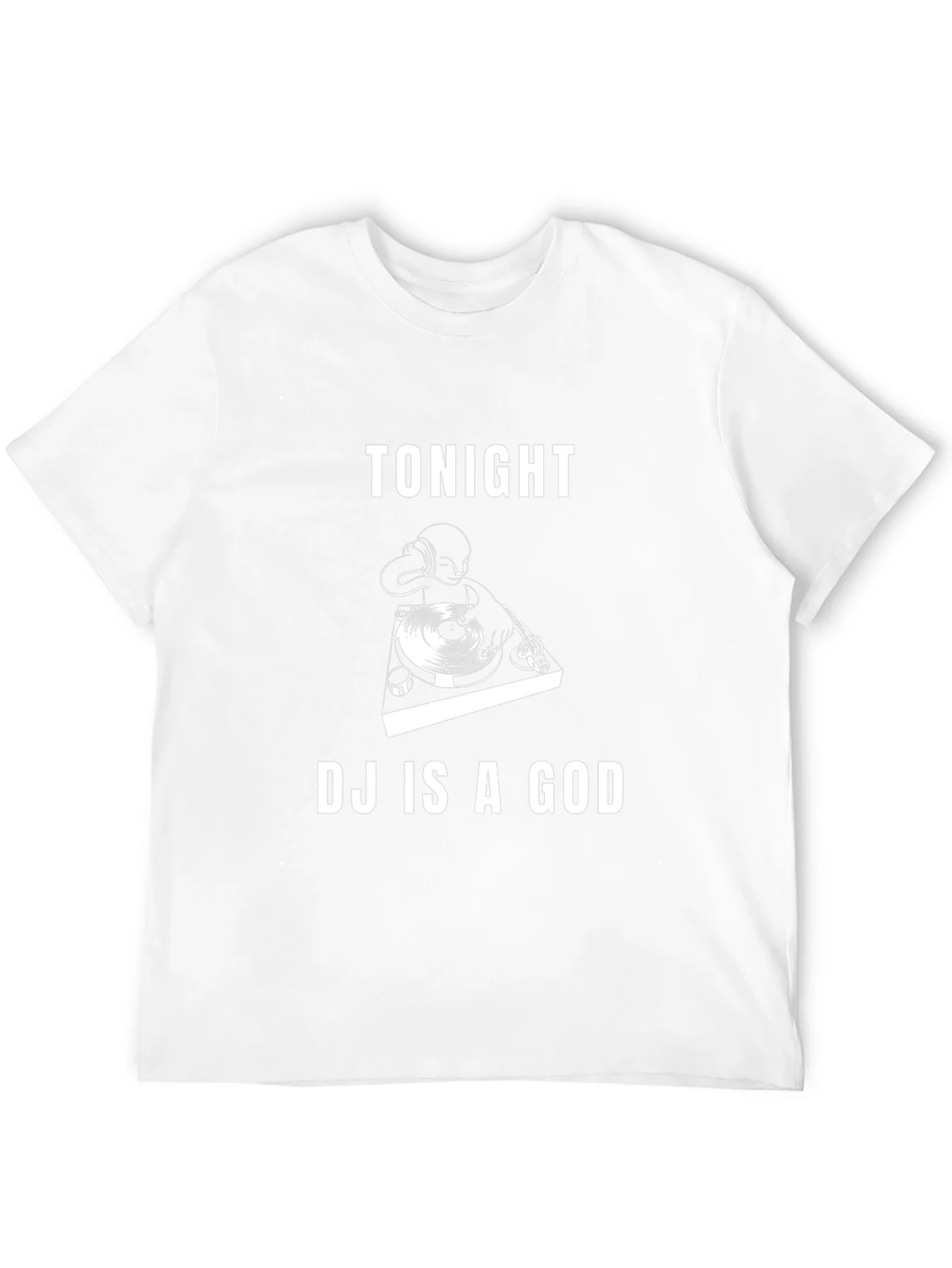 Tonight DJ Is A God Black Graphic Tee
