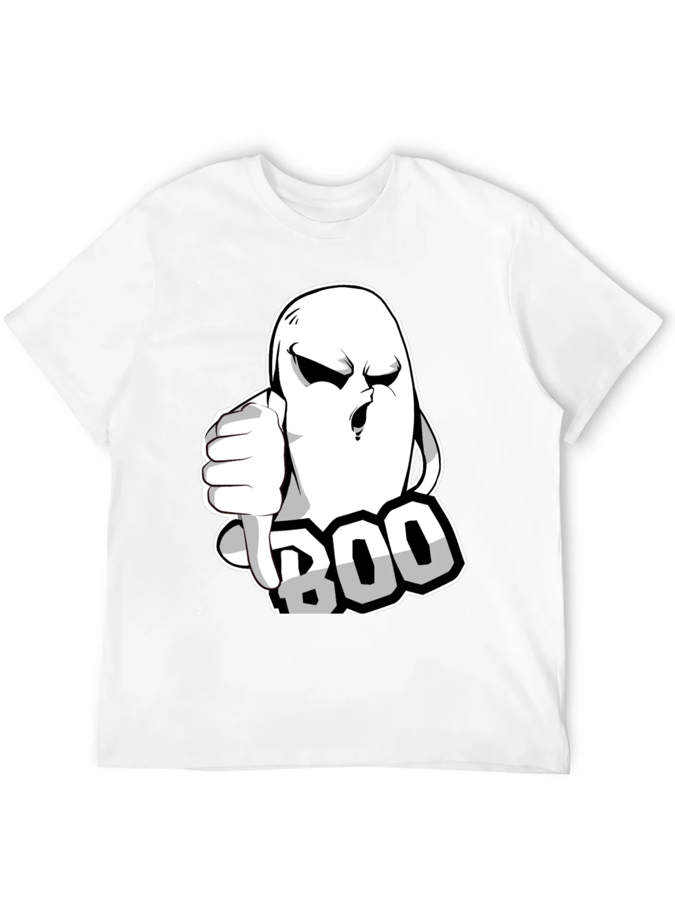 Boo! Ghost Graphic T-Shirt - Halloween Spooktacular