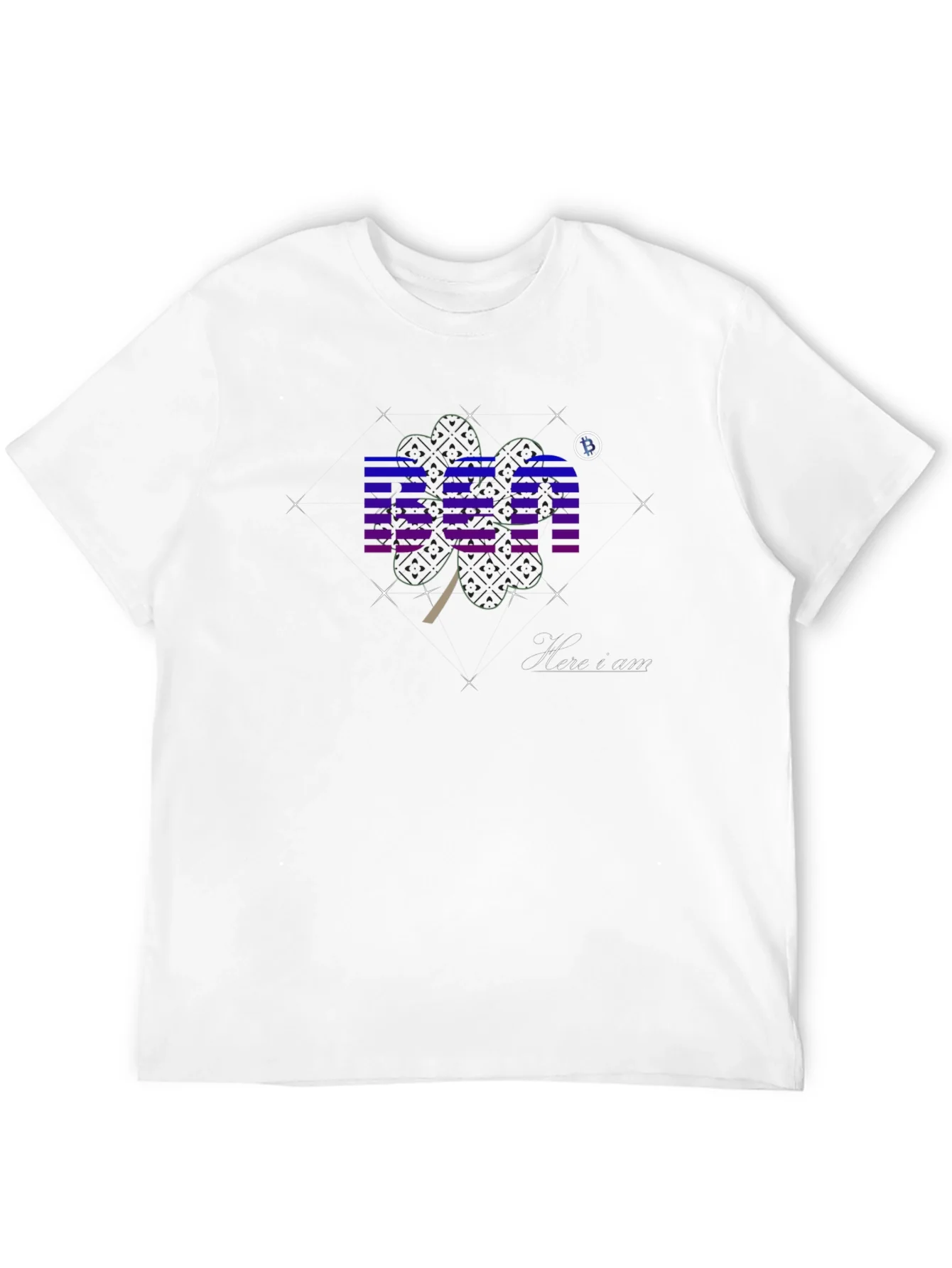 Black Graphic T-Shirt with BEA & Shamrock Design