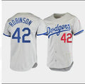 Los Angeles Dodgers #42 Jackie Robinson Gray Authentic 1955 Home Jersey Cray Baseball Jerseys