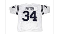 J.State white and navy blue #34 Walter Payton college jersey