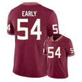 F.State Seminoles #54 Early 2023 Pick-A-Player NIL Football Game Jersey - Garnet American College Jerseys