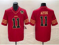 SF.49ers #11 Brandon Aiyuk 75th Anniversary Alternate Red Stitched Game Football Jersey