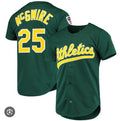 Oakland Athletics #25 Mark McGwire 1997 Cooperstown Collection Authentic Jersey - Green Baseball Jerseys