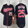 Minnesota Twins #25 Byron Buxton Dark Blue  Baseball Stitched Baseball Jerseys