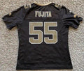 NO.Saints #55 Scott Fujita Black Stitched American Football Jerseys